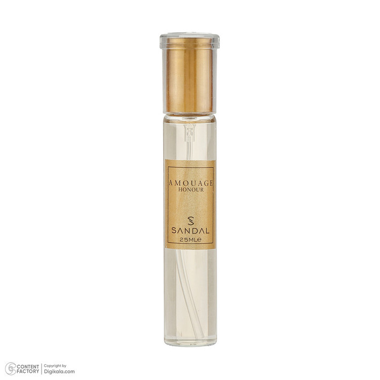 عطر جیبی زنانه صندل مدل amouage honour با رایحه خنک حجم 25 میلیلیتر