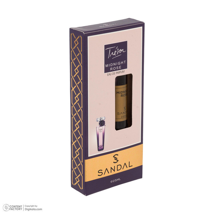 عطر جیبی زنانه صندل مدل MIDNIGHT ROSE ب حجم 25 میلیلیتر