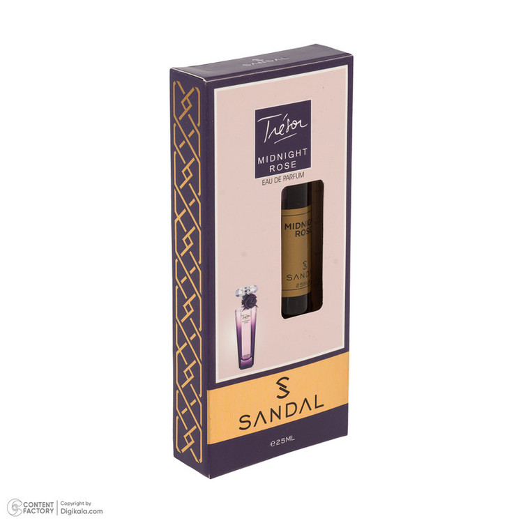 عطر جیبی زنانه صندل مدل MIDNIGHT ROSE ب حجم 25 میلیلیتر
