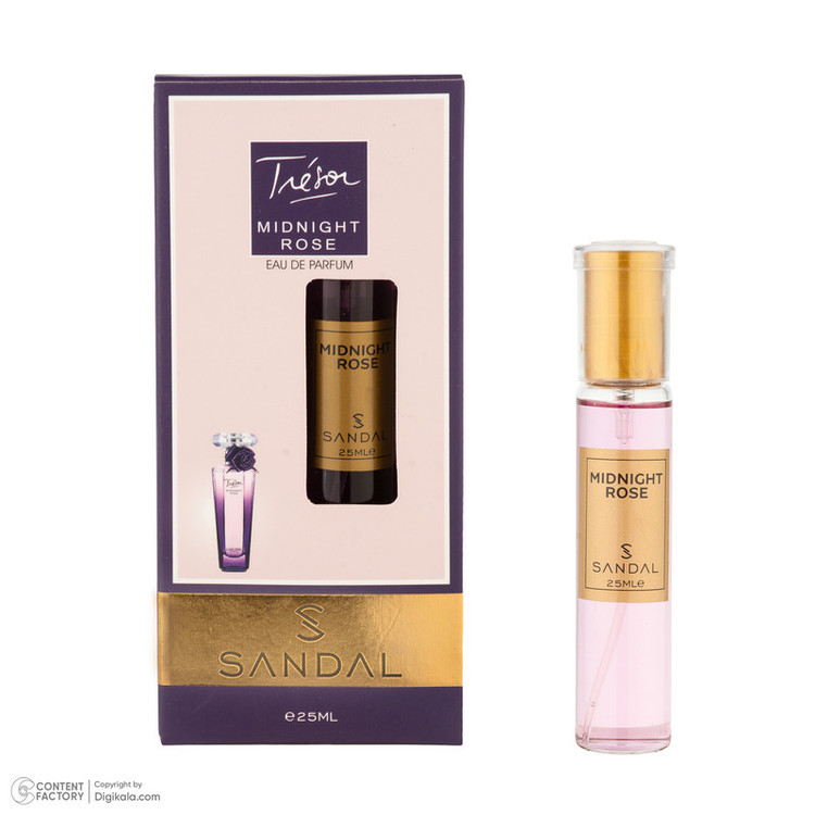 عطر جیبی زنانه صندل مدل MIDNIGHT ROSE ب حجم 25 میلیلیتر