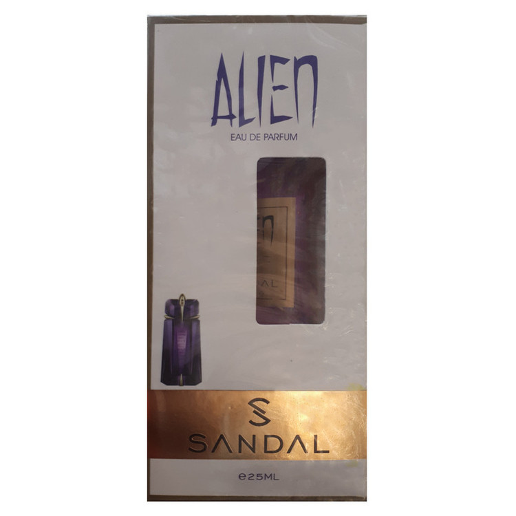 عطر جیبی زنانه صندل مدل ALIEN حجم 25 میلی لیتر