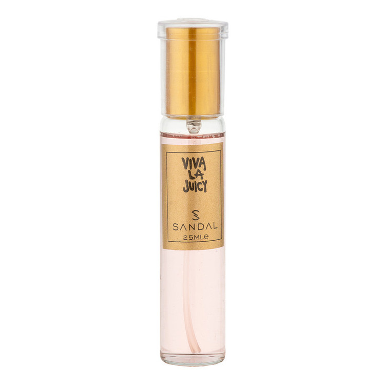 عطر جیبی زنانه صندل مدل VIVALA JUICY با رایحه شیرین، خوراکی، طبیعت، گلی حجم 25 میلیلیتر