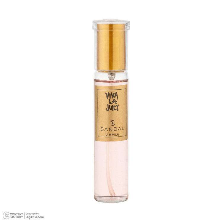 عطر جیبی زنانه صندل مدل VIVALA JUICY با رایحه شیرین، خوراکی، طبیعت، گلی حجم 25 میلیلیتر
