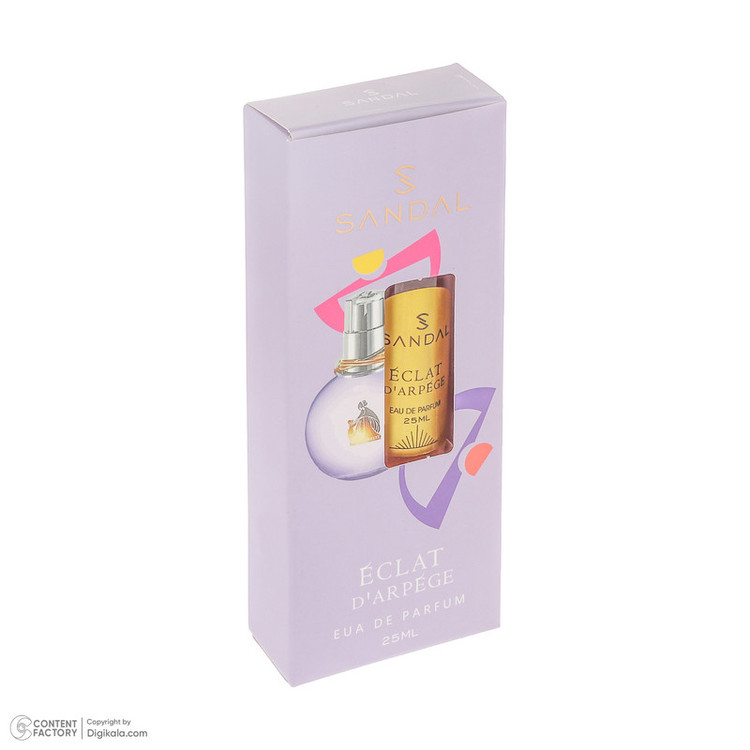 عطر جیبی زنانه صندل مدل Eclat با رایحه گرم حجم 25 میلیلیتر
