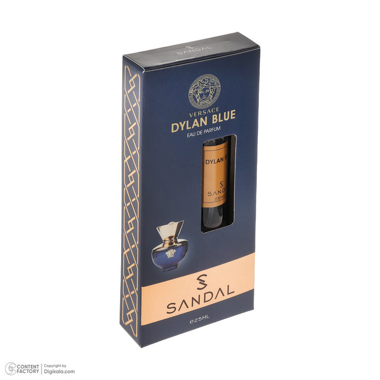 عطر جیبی زنانه صندل مدل Dylan blue با رایحه خنک حجم 25 میلیلیتر