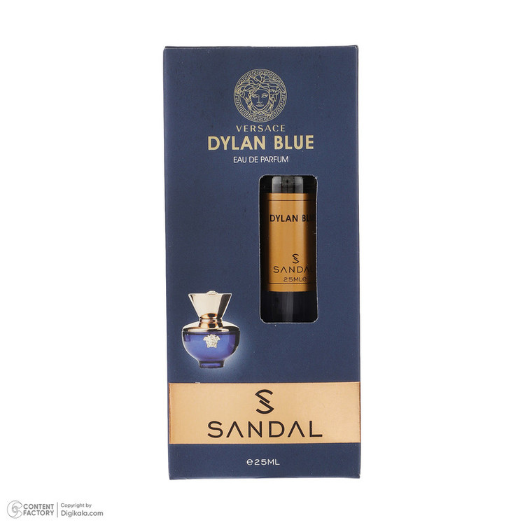 عطر جیبی زنانه صندل مدل Dylan blue با رایحه خنک حجم 25 میلیلیتر