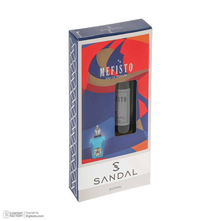 عطر جیبی مردانه صندل مدل Mefisto با رایحه تلخ حجم 25 میلیلیتر