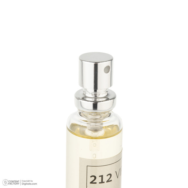 عطر جیبی مردانه صندل مدل 212vip با رایحه تند، تلخ، گرم، خوراکی، طبیعت، شرقی حجم 25 میلیلیتر