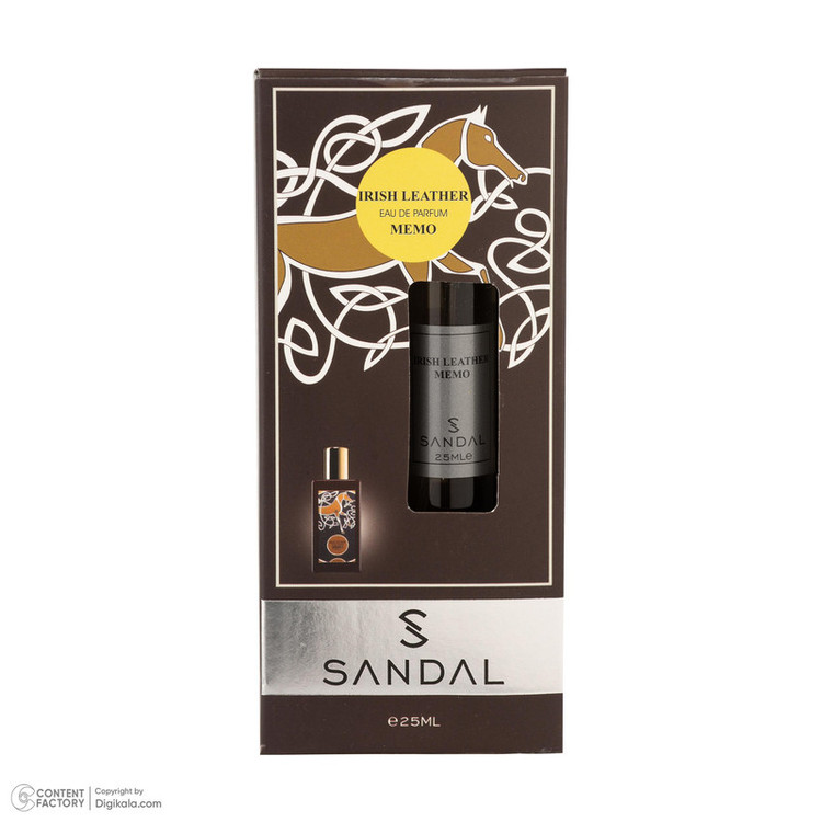 عطر جیبی مردانه صندل مدل ممو آیریش لدر با رایحه تلخ حجم ۲۵ میلیلیتر