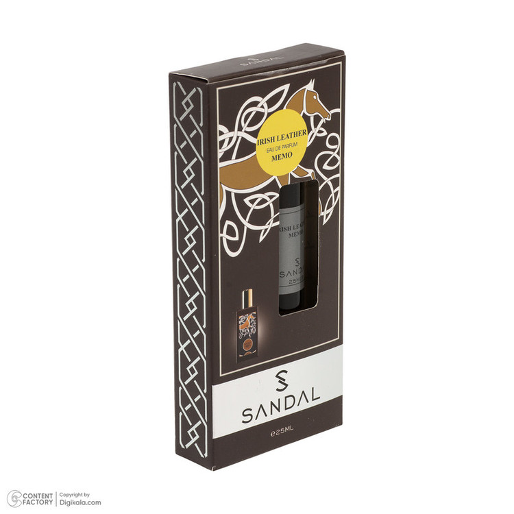 عطر جیبی مردانه صندل مدل ممو آیریش لدر با رایحه تلخ حجم ۲۵ میلیلیتر