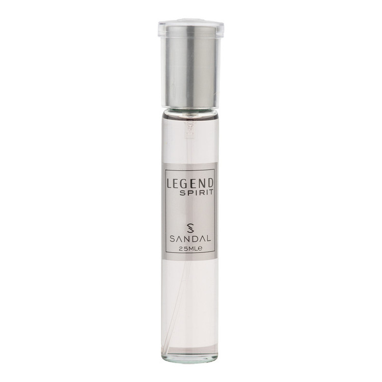 عطر جیبی مردانه صندل مدل LEGEND SPIRIT با رایحه شیرین، تند حجم 25 میلیلیتر