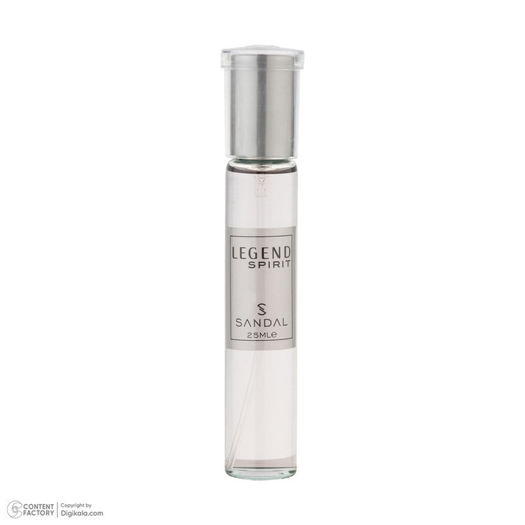 عطر جیبی مردانه صندل مدل LEGEND SPIRIT با رایحه شیرین، تند حجم 25 میلیلیتر